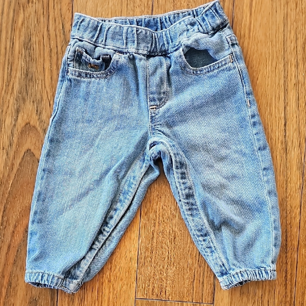 GAP Blue Jogger-Style Jeans with Elastic Waistband